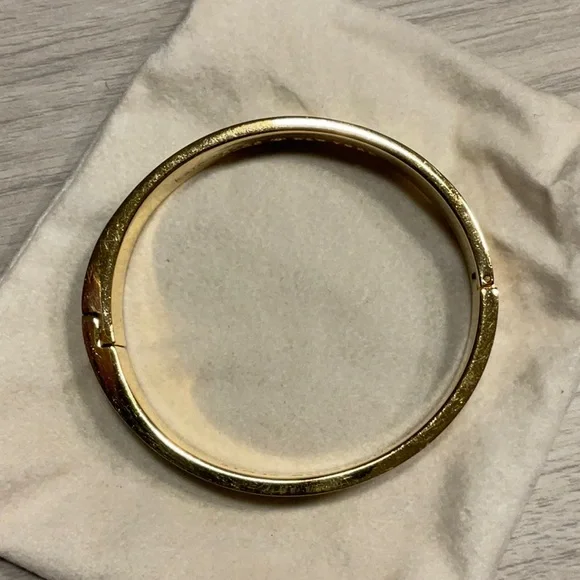 Kate Spade New York Changing Spots Hinge Bracelet Cream Gold- Rare - Picture 12 of 16